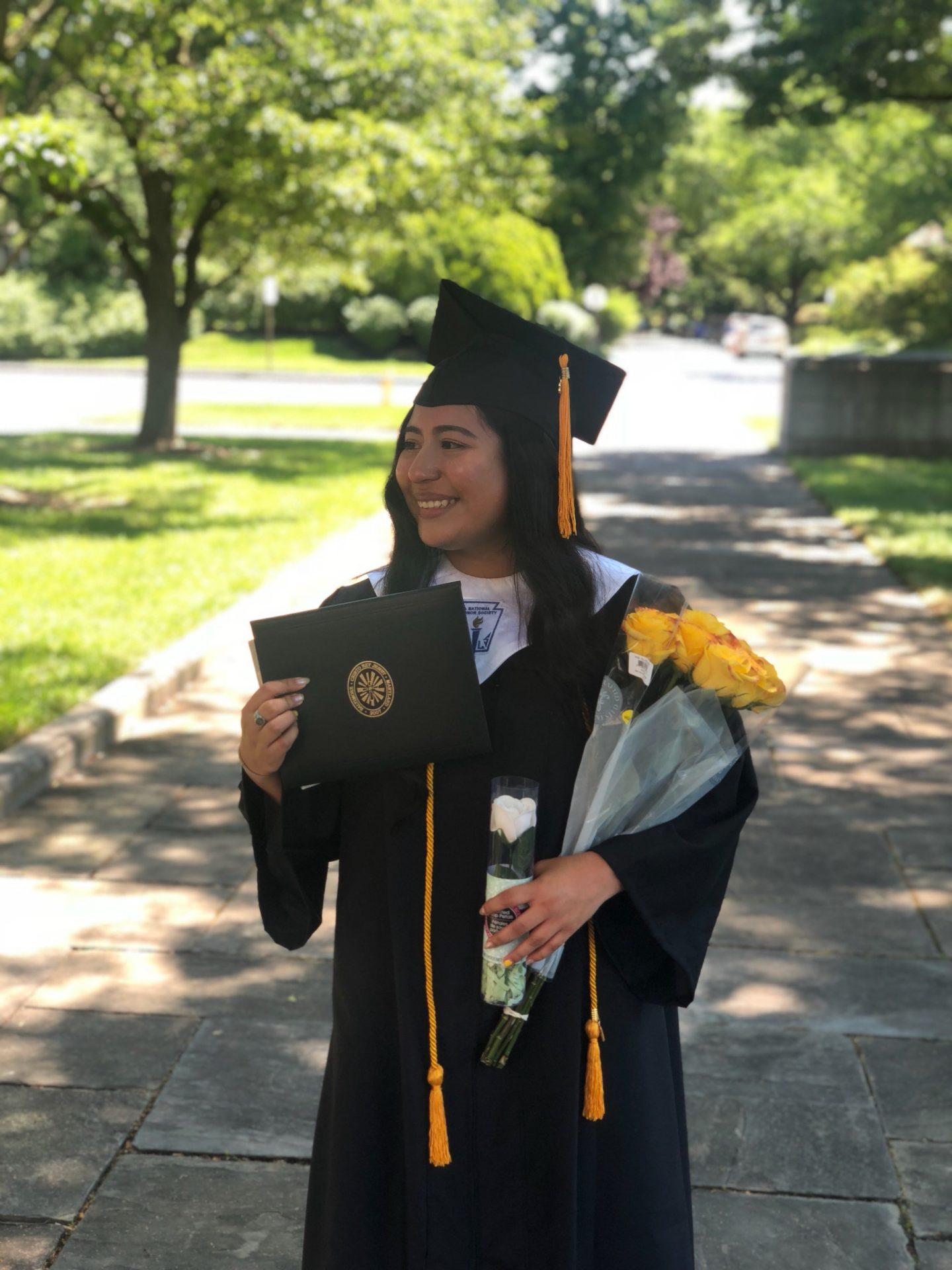 High school graduation photo of CRJ alumna Esthefani Garcia '18